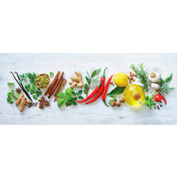 GLASBILD Essen & Trinken 50/125 cm  - Multicolor, Basics, Glas (50/125cm) - Euroart