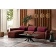 ECKSOFA  in Chenille Rotbraun  190/340 cm  - Rotbraun/Rot, Design, Kunststoff/Textil (190/340cm) - Belluti