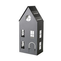 SVIETNIK  kov - čierna, Basics, kov (34/23/75cm)