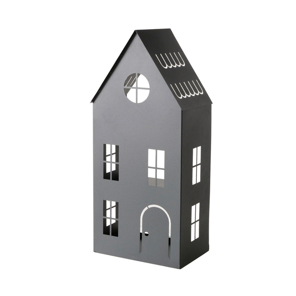 SVIETNIK  kov - čierna, Basics, kov (34/23/75cm)