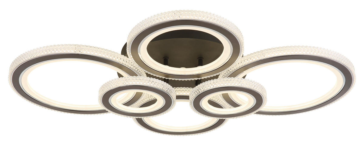 LED-DECKENLEUCHTE    78/56/12 cm  - Klar/Weiss, Design, Kunststoff/Metall (78/56/12cm) - Globo