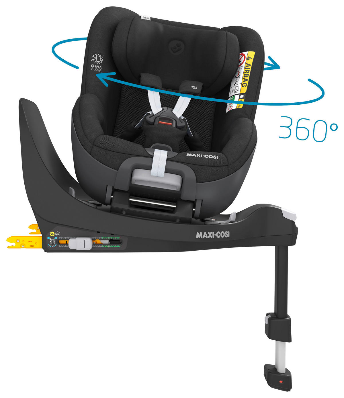 AUTO-SEDIŠTE ZA DECU  Pearl 360  - Osnovno, metal/plastika (46/58/61cm) - Maxi-Cosi