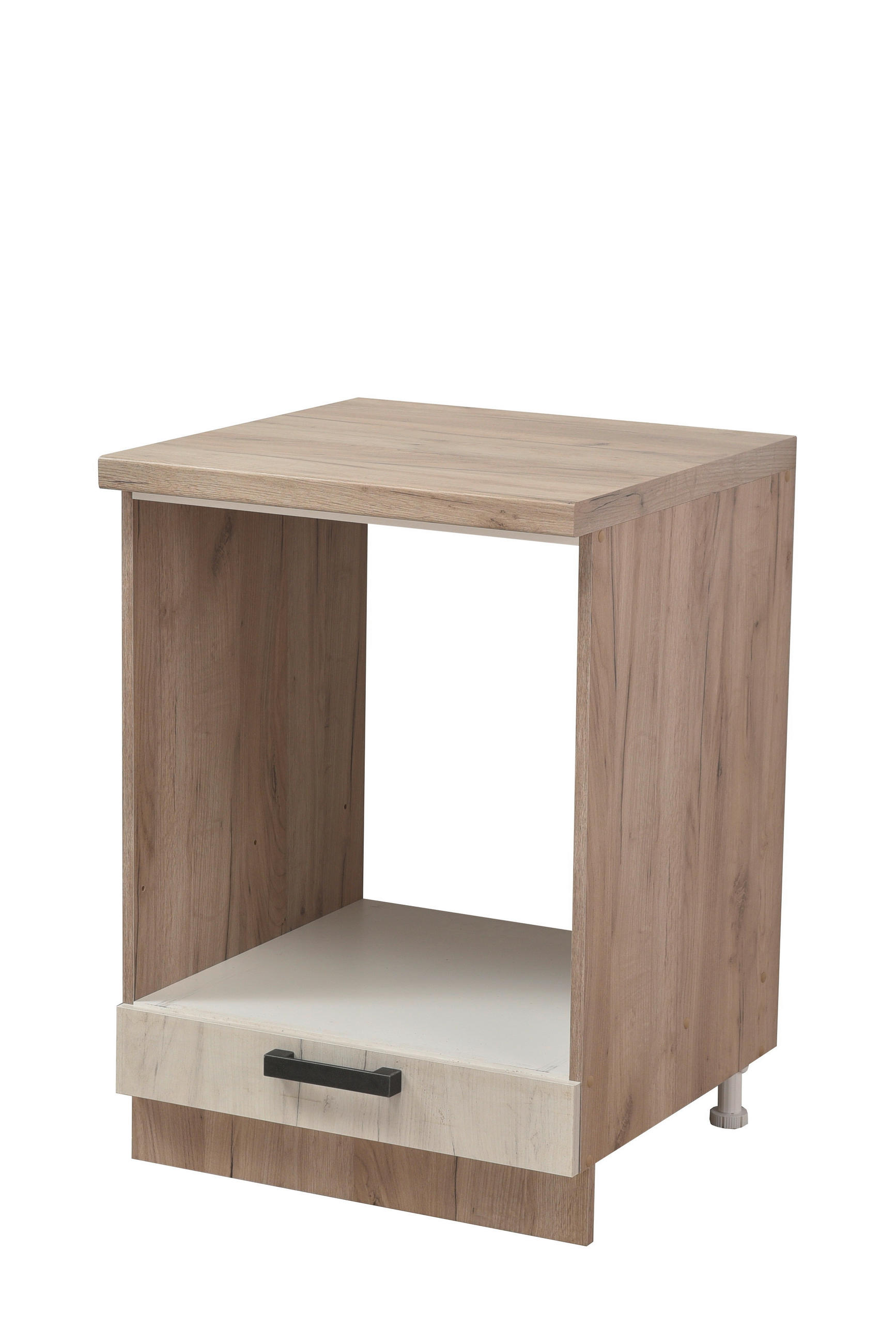 KONYHAI ALSÓSZEKRÉNY - ezüsttölgy, Basics, faalapú anyag (60/82/56cm) - Carryhome