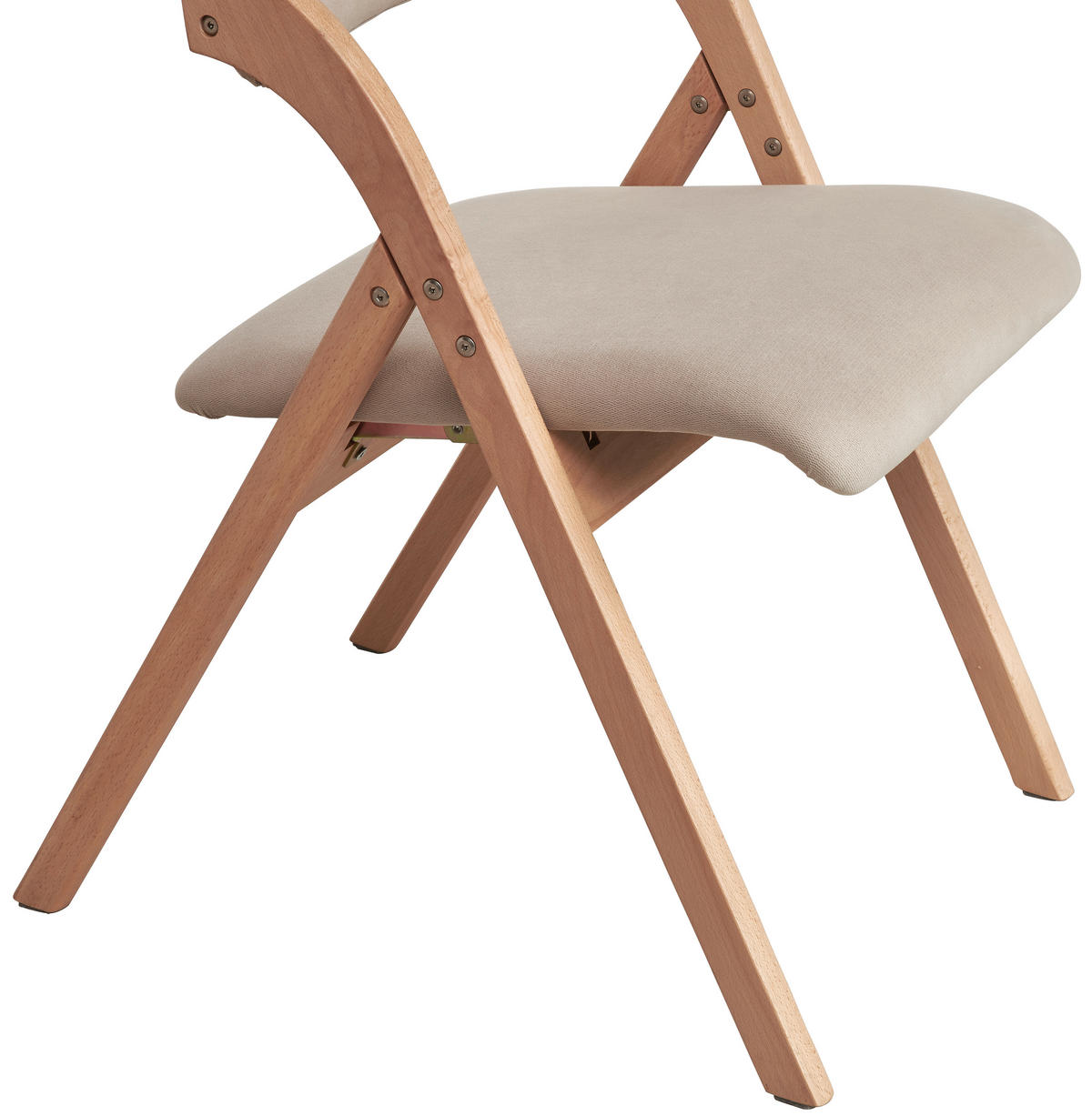 ARMLEHNSTUHL Samt  - Beige/Naturfarben, Modern, Holz/Textil (52/78/53cm) - MID.YOU