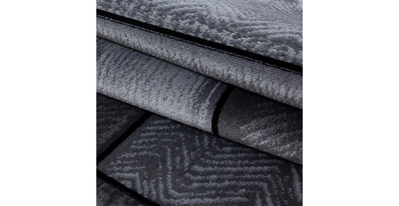 WEBTEPPICH 120/170 cm Plus 8007 Schwarz  - Schwarz, KONVENTIONELL, Textil (120/170cm) - Novel