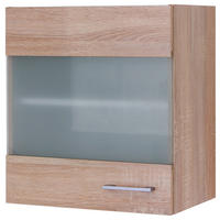 KÜCHENOBERSCHRANK 50/54,8/32 cm  in Weiß, Sonoma Eiche  - Alufarben/Weiß, KONVENTIONELL, Holzwerkstoff/Kunststoff (50/54,8/32cm) - FlexWell