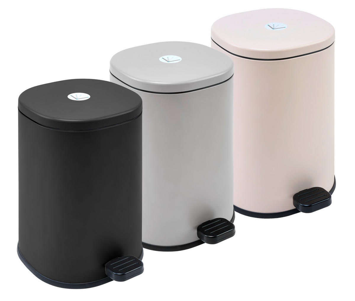 KOŠ S NÁŠLAPNÝM PEDÁLEM - černá, Trend, kov/plast (25/31,3/20,6cm) - Homeware