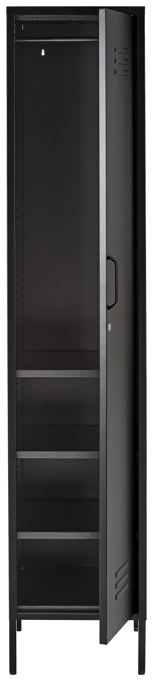 HIGHBOARD  30/185/46 cm  - Schwarz, Design, Metall (30/185/46cm) - MID.YOU