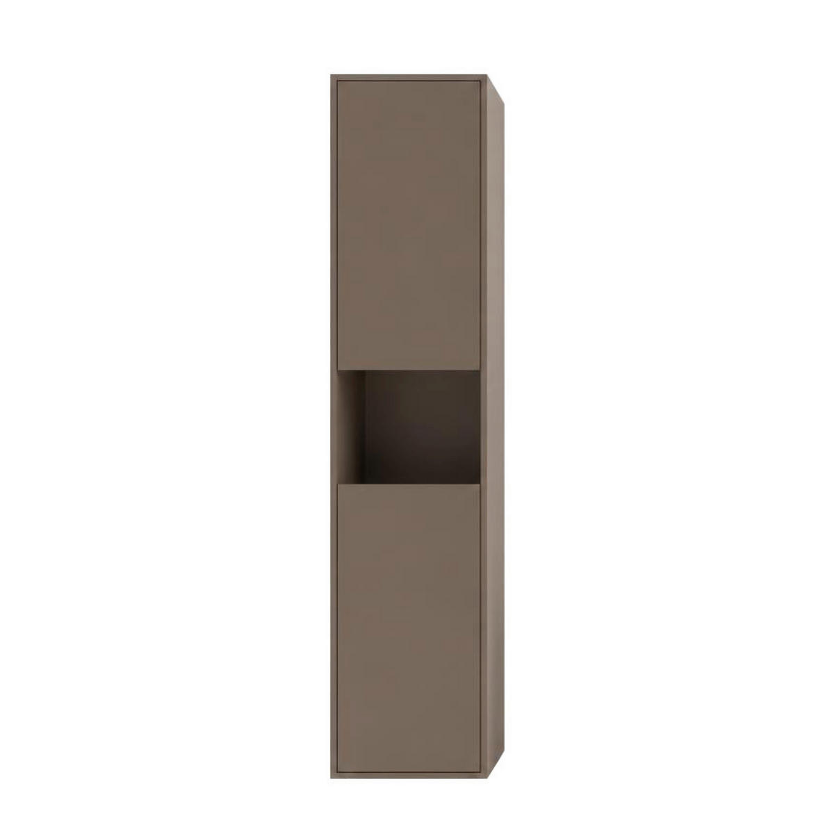 HOCHSCHRANK 42/197/33 cm  - Schwarz/Cappuccino, Trend, Holzwerkstoff/Kunststoff (42/197/33cm) - MID.YOU