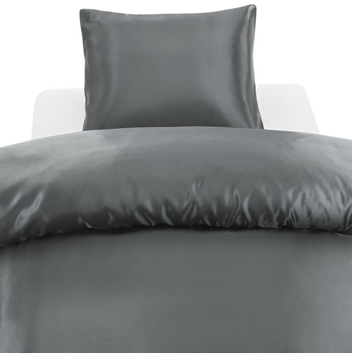 PÅSLAKANSET Glamoursatin satin 150/210 cm  - antracit, Basics, textil (150/210cm)