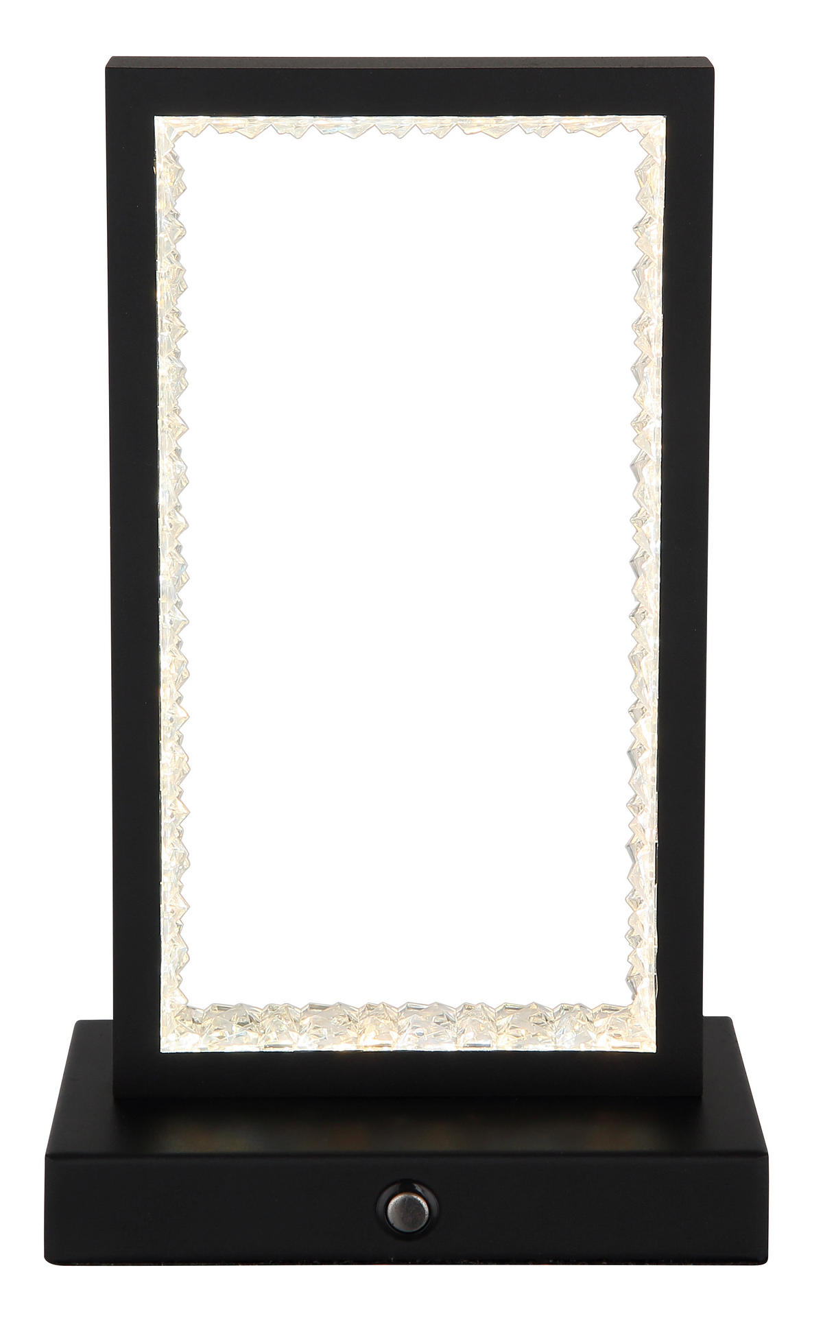 AKKU-TISCHLEUCHTE 14/7,5/23 cm  - Klar/Schwarz, Design, Kunststoff/Metall (14/7,5/23cm) - Globo