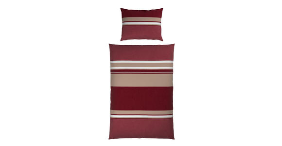 BETTWÄSCHE Mavie Satin 140/200 cm - Rot, KONVENTIONELL, Textil (140/200cm) - Novel