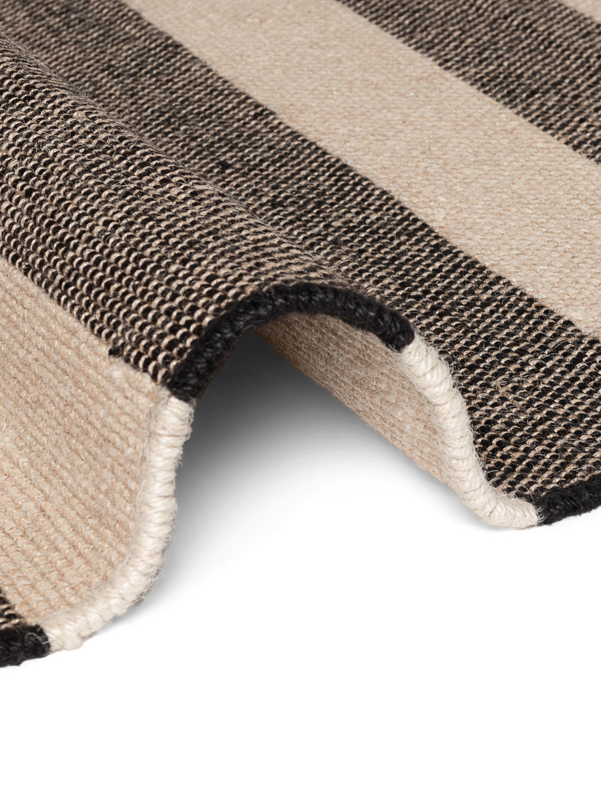 JUTETEPPICH 200/300 cm Handloom 1.0 Creme, Schwarz  - Creme/Schwarz, Basics, Textil (200/300cm) - Hanse Home