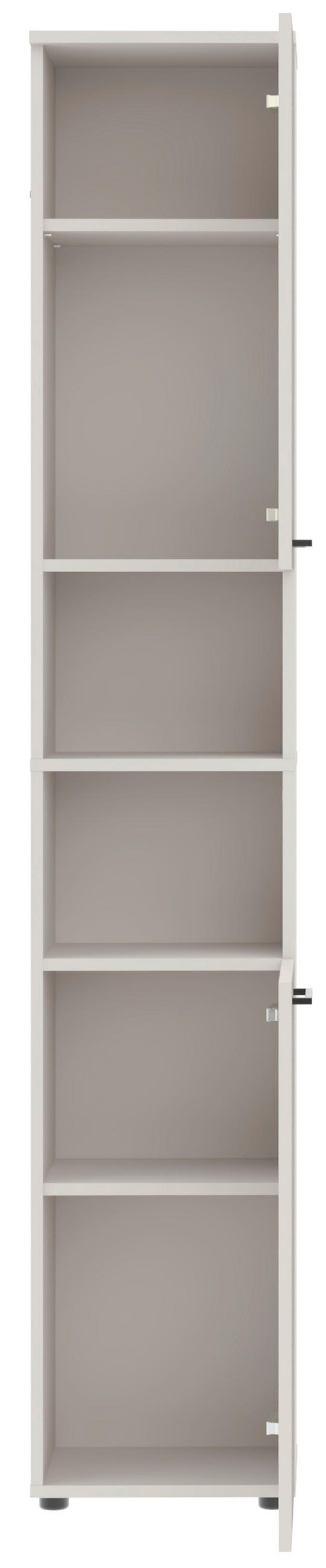 Dulap Înalt 35/195/30 cm  - cașmir/negru, Trend, metal/material pe bază de lemn (35/195/30cm) - Respekta