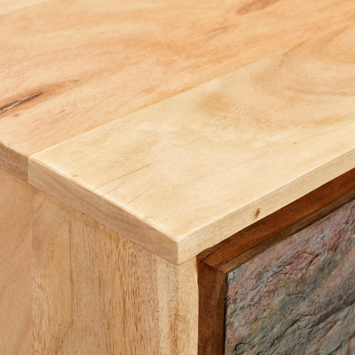 Tallinn Sideboard Bissau  in 140/80/40 cm  - Goldfarben/Naturfarben, Natur, Holz/Metall (140/80/40cm) - Livetastic