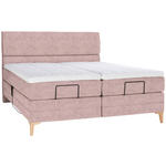 BOXSPRINGBETT 180/200 cm  in Altrosa  - Eichefarben/Altrosa, KONVENTIONELL, Holz/Textil (180/200cm) - Voleo