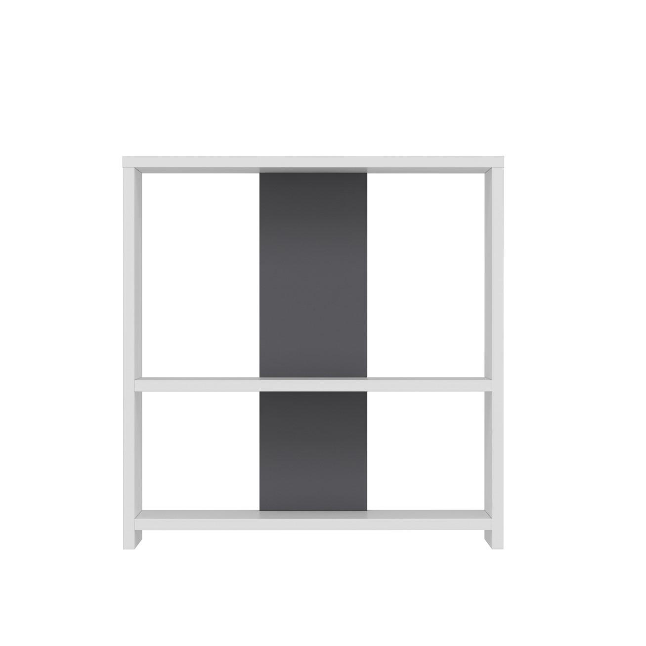 Livetastic Regal Santiago Anthrazit, Weiß 60x62x17.6 cm