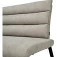SITZBANK 180/94,5/70 cm Webstoff Taupe  - Taupe/Schwarz, Design, Textil/Metall (180/94,5/70cm) - Novel