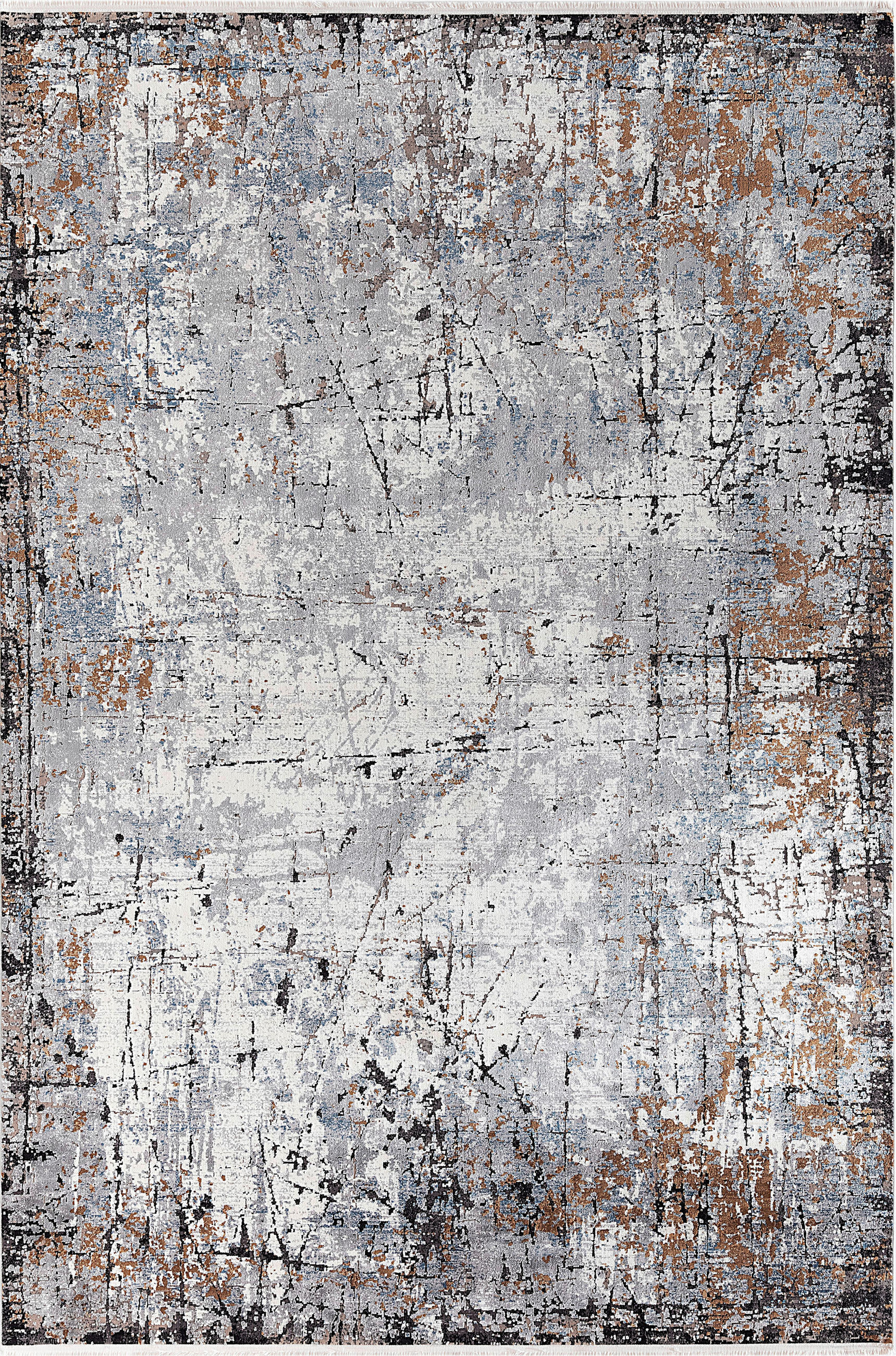 Dieter Knoll Webteppich Poseidon Grau, Mehrfarbig 120x180 cm