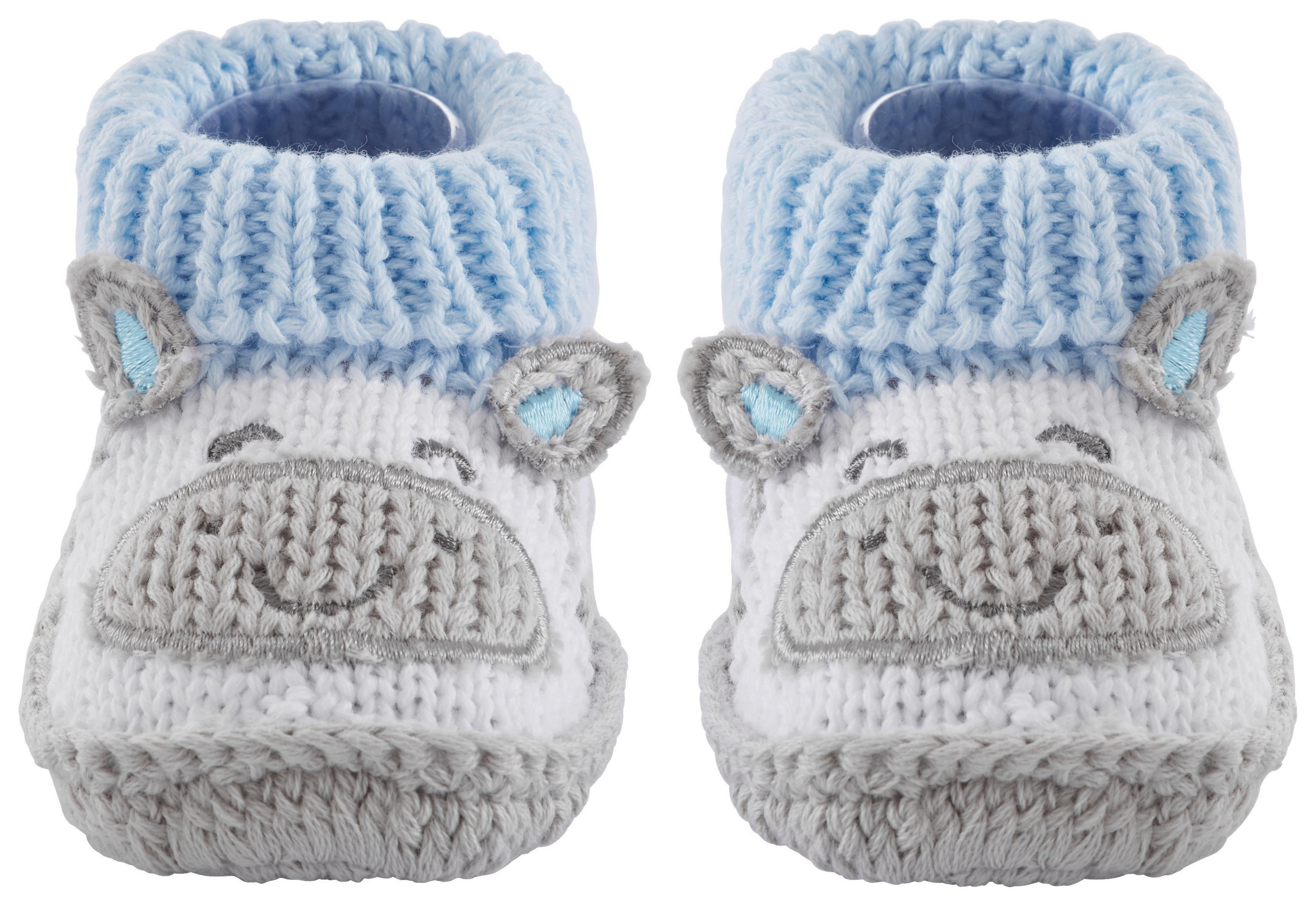 SKOR - vit/blå, Basics, textil (0-3 Mnull) - My Baby Lou