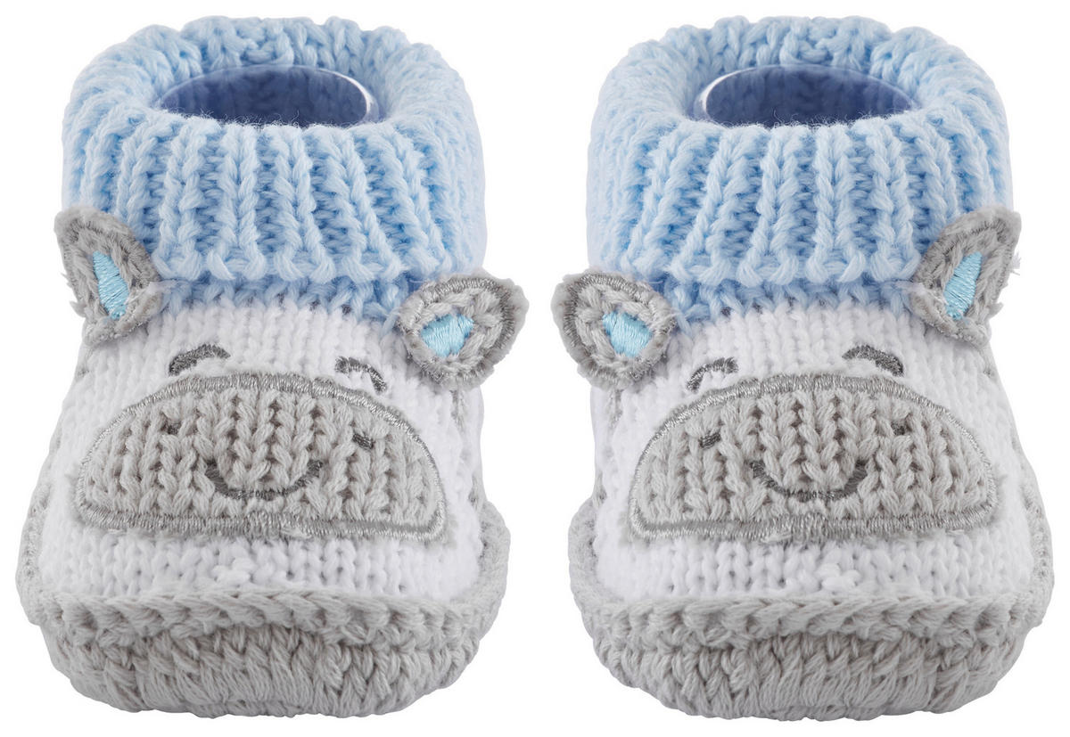 SKOR - vit/blå, Basics, textil (0-3 Mnull) - My Baby Lou