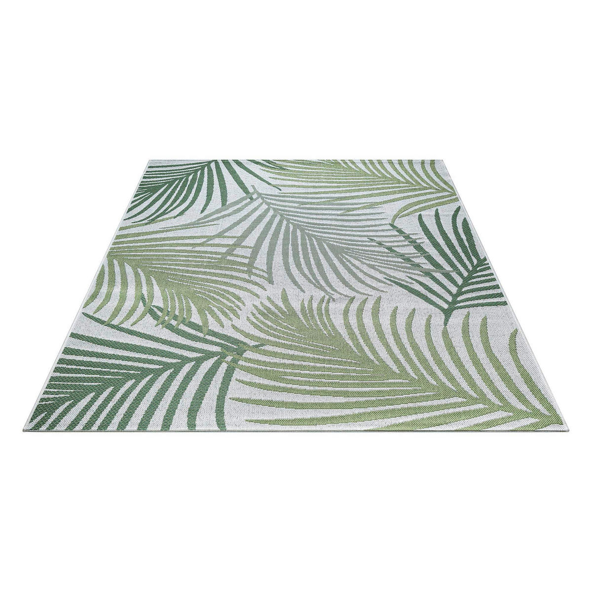 OUTDOORTEPPICH für Terrasse und Balkon 140/200 cm Regina Palme Grün  - Grün, Design, Textil (140/200cm) - Ambia Garden