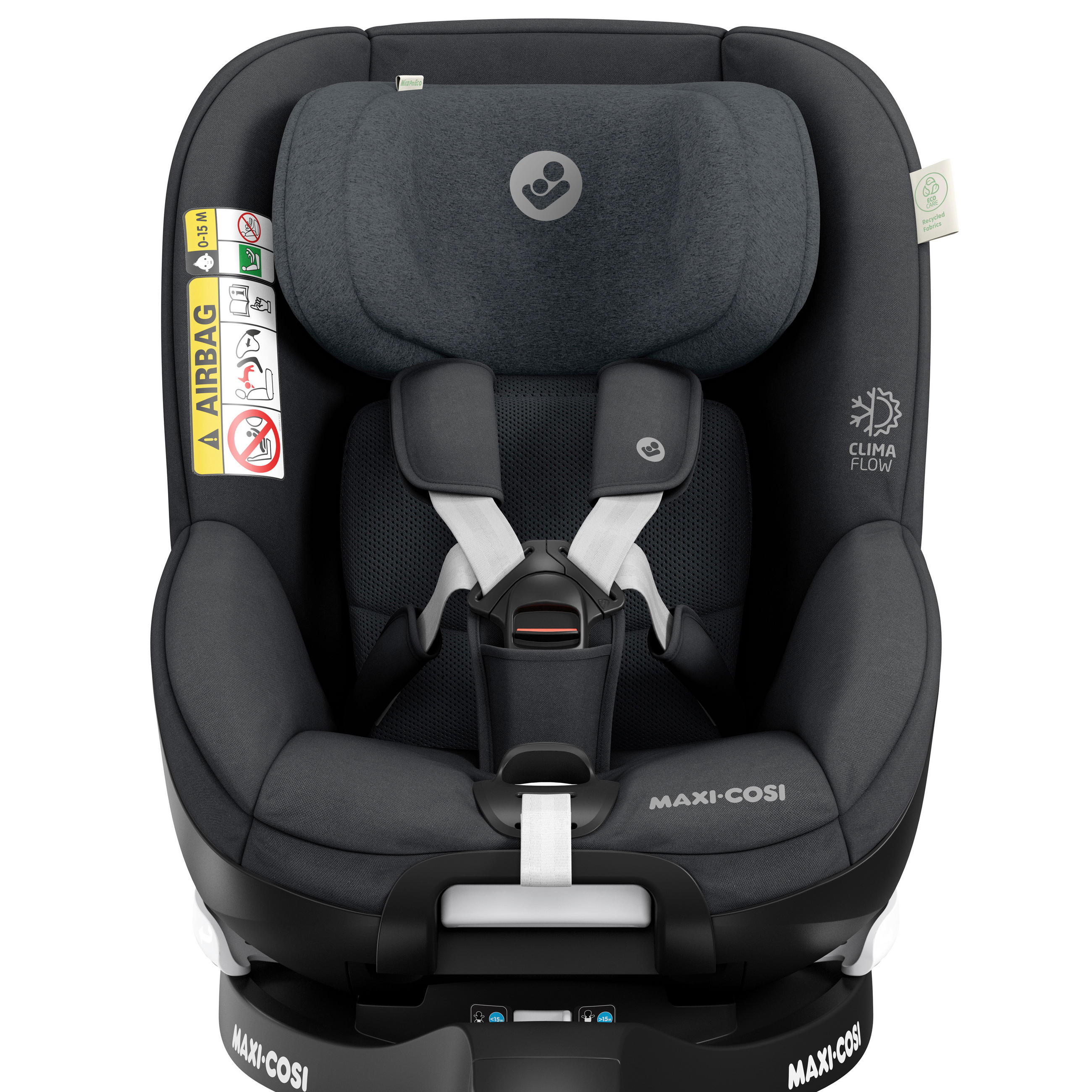 KINDERAUTOSITZ Mica Pro Eco i-Size  - Dunkelgrau, Basics, Kunststoff/Textil (44,2/64,8/68,3cm)