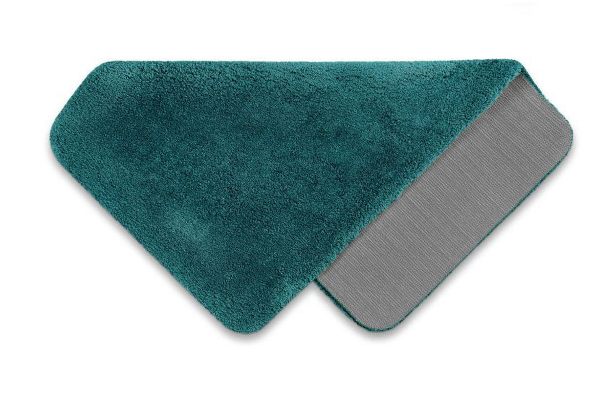 BADTEPPICH Grün, Petrol 70/120 cm  - Petrol/Grün, Basics, Kunststoff/Textil (70/120cm) - WECON HOME