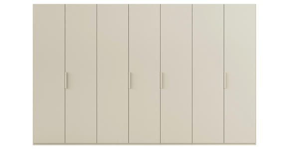 DREHTÜRENSCHRANK 350/223/61 cm,  in Champagner, 7-türig  - Champagner, Basics, Holzwerkstoff/Metall (350/223/61cm) - Novel