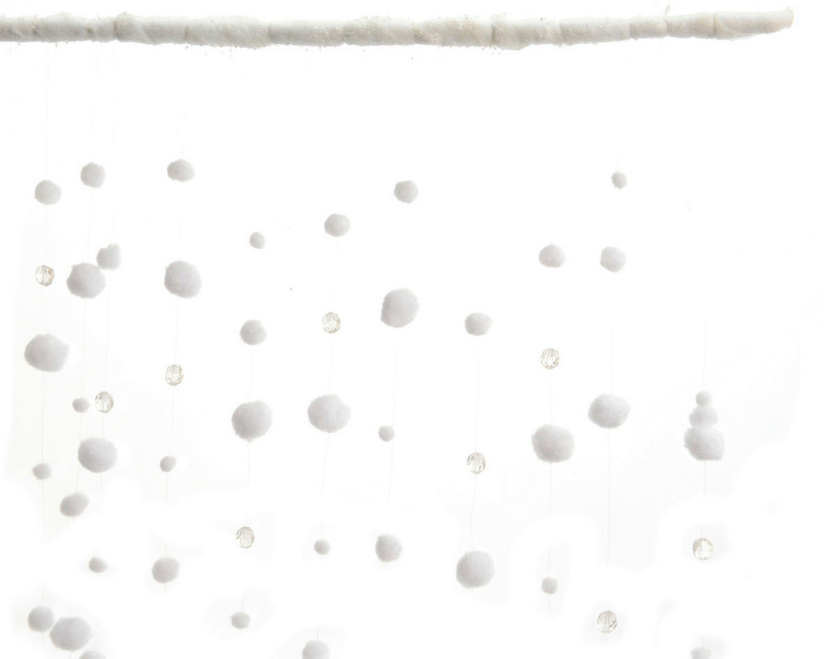 DEKOBÄLLE - Weiß, Basics, Kunststoff (90/200/3cm)