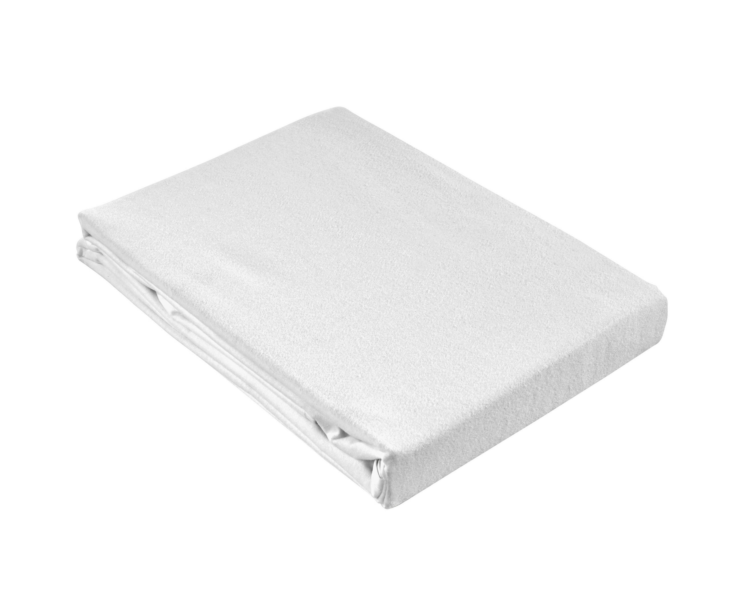 MATRATZENSCHONER 160/200 cm    - Weiss, Basics, Textil (160/200cm)