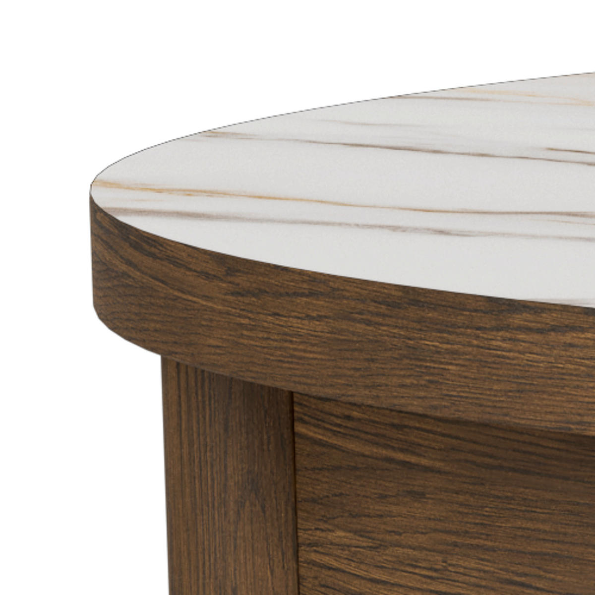 COUCHTISCH in Keramik, Holzwerkstoff 90/90/45 cm  - Beige/Braun, Design, Keramik/Holzwerkstoff (90/90/45cm) - MID.YOU