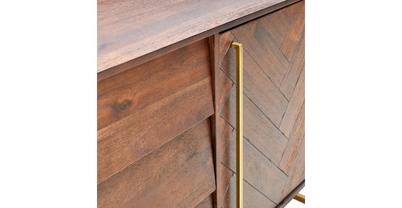 SIDEBOARD 180/80/45 cm - Messingfarben/Akaziefarben, KONVENTIONELL, Holz/Holzwerkstoff (180/80/45cm) - Ambia Home