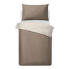 BETTWÄSCHESET Coffee Brown Satin 160/210 cm  50 cm/70 cm  - Cappuccino, Basics, Textil (160/210cm) - Ambiente