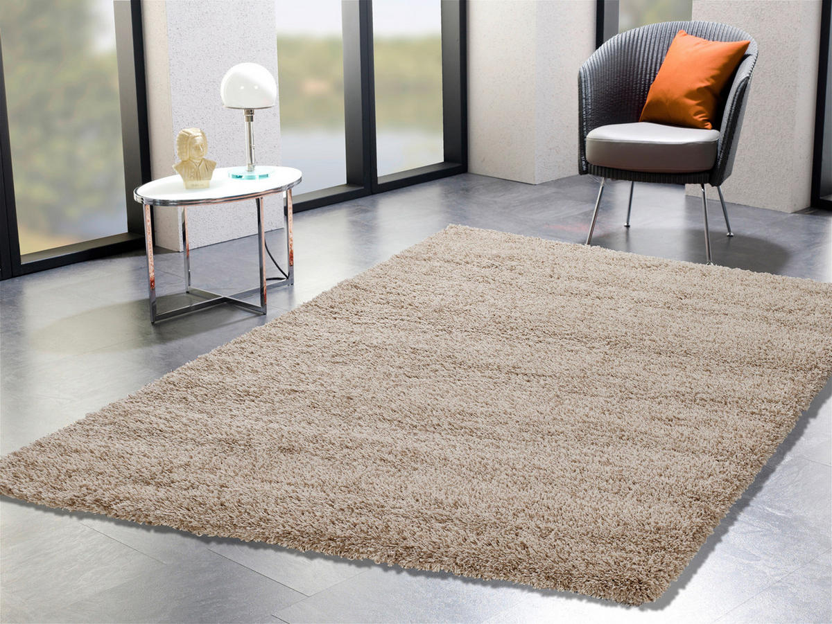 HOCHFLORTEPPICH 240/290 cm Fashion Shaggy Beige  - Beige, Basics, Textil (240/290cm) - Novel