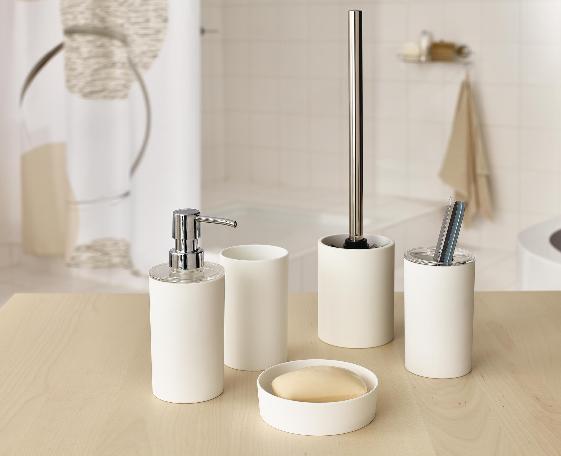 SEIFENSPENDER Kunststoff  - Weiß, Basics, Kunststoff (7,5/17,5/7,5cm) - Sadena