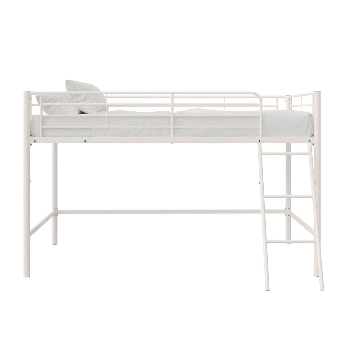 HOCHBETT  - Weiß, Design, Metall (207/129/130cm) - MID.YOU