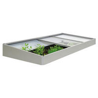 HOCHBEETAUFSATZ  - Grau, Design, Metall (200/23/101cm) - Biohort