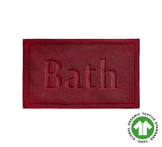 BADEMATTE Bonita Kirschbaumfarben, Bordeaux 50/80 cm - Kirschbaumfarben/Bordeaux, Basics, Textil (50/80cm) - Bio:Vio