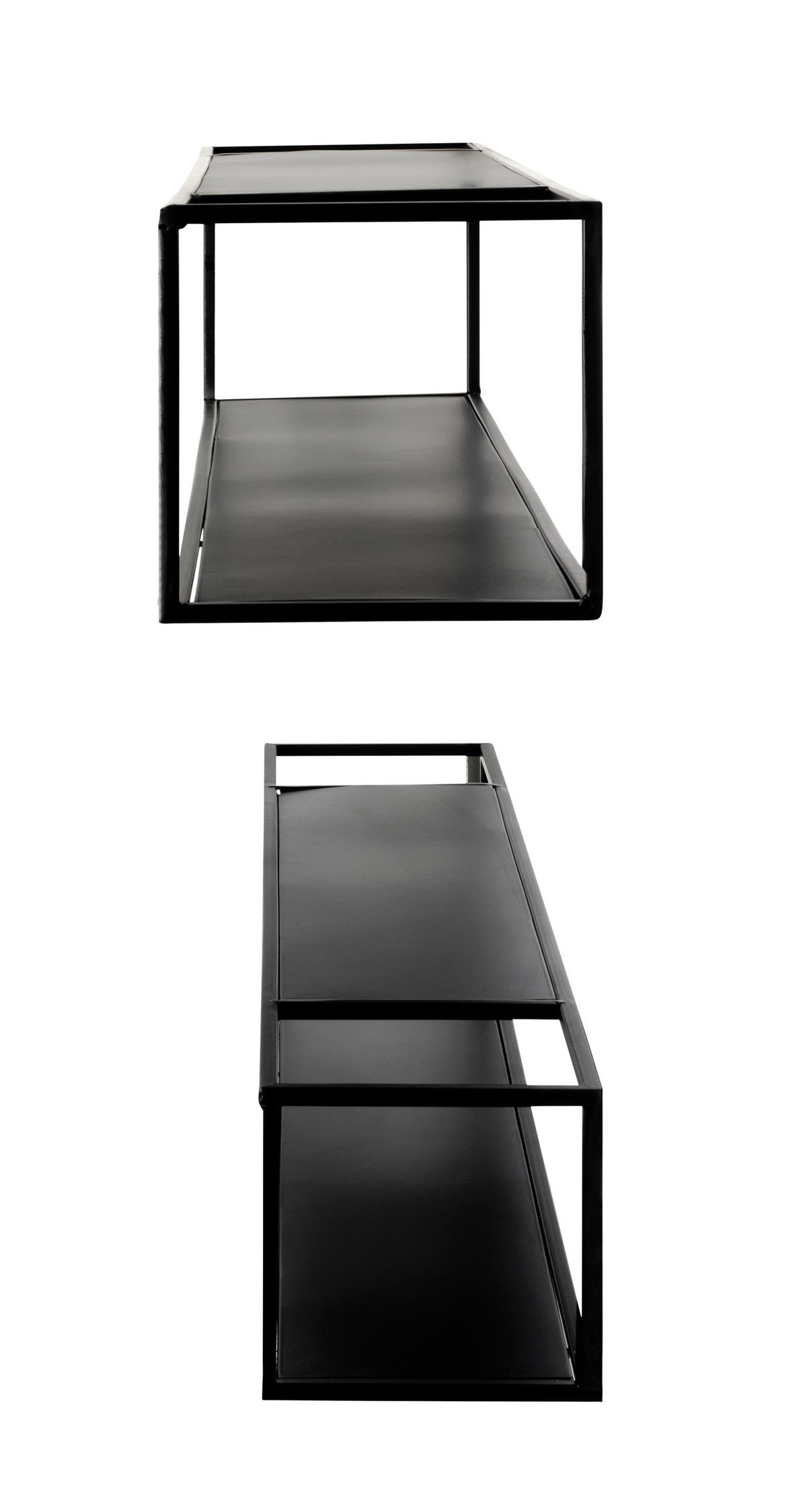 WANDREGALSET Schwarz  - Schwarz, MODERN, Metall (85/75/17/14/17/14cm)