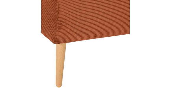 SESSEL Cord Rostfarben    - Rostfarben/Buchefarben, Design, Holz/Textil (85/71/80cm) - Hom`in