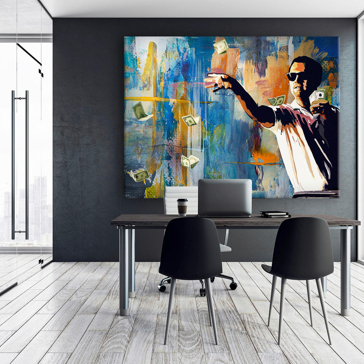 KUNSTDRUCK  - Multicolor, Basics, Holz (100x75cm)