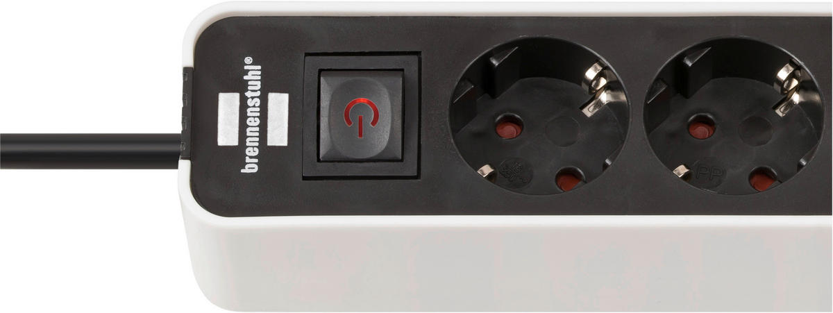 STECKDOSENLEISTE - Weiß, Basics, Kunststoff (31/5.8/8cm) - Brennenstuhl