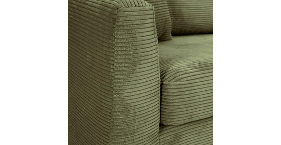 ECKSOFA Dunkelgrün Cord Zierkissen, Rückenkissen, Rücken echt  - Dunkelgrün/Schwarz, KONVENTIONELL, Kunststoff/Textil (234/170cm) - Carryhome