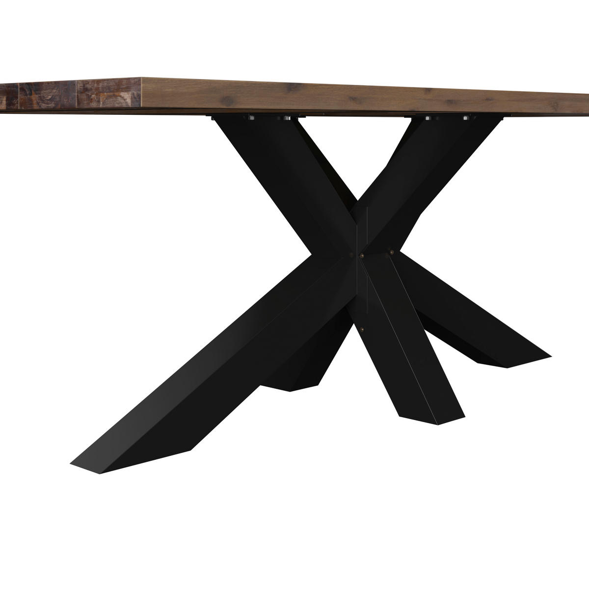 GARTENTISCH  - Akaziefarben, MODERN, Holz/Metall (220/76/100cm) - Ambia Garden