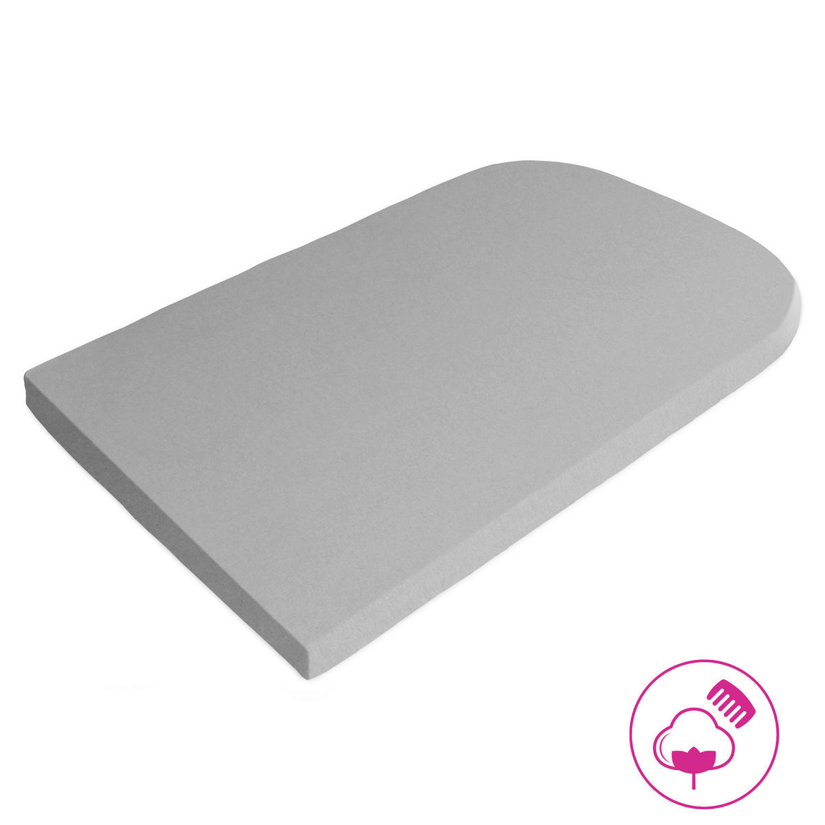 MATRATZENBEZUG    - Grau, Basics, Textil (140/89/10cm) - Babybay