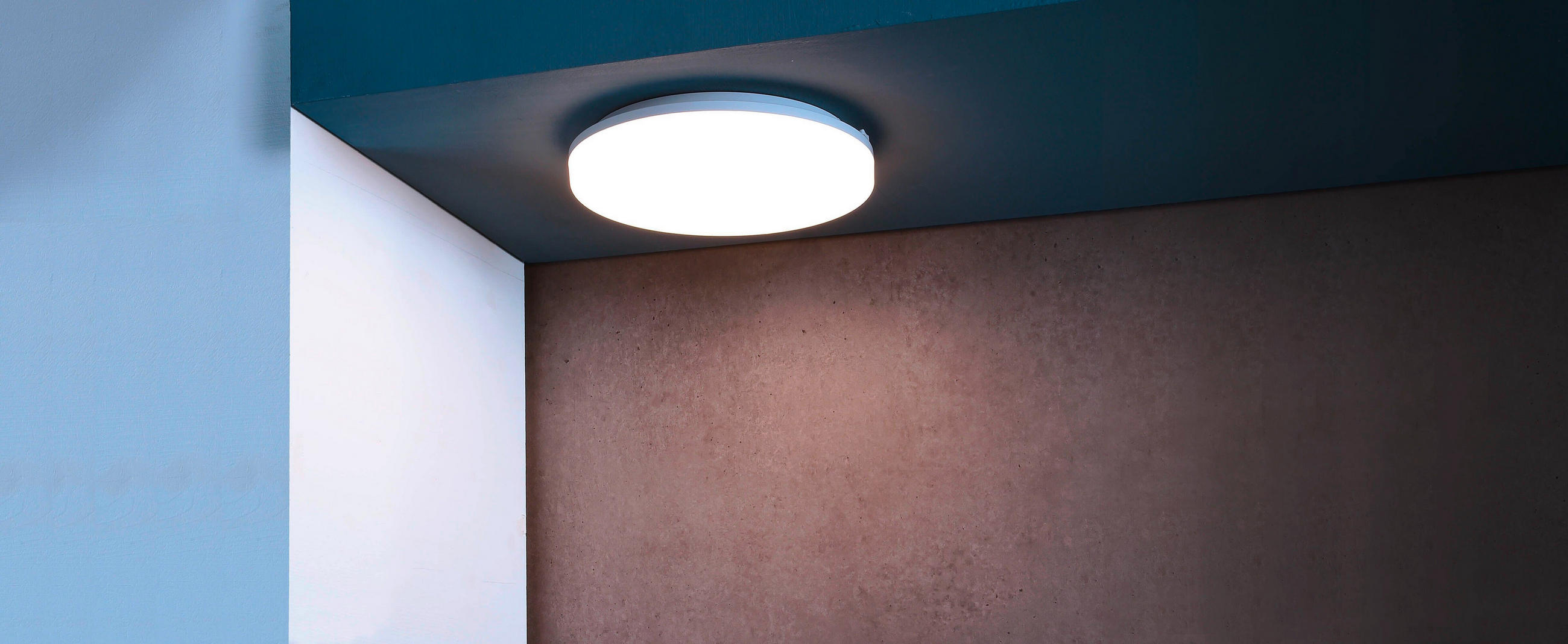 LED-AUSSENLEUCHTE - Weiss, Konventionell, Kunststoff (33/33/5cm)