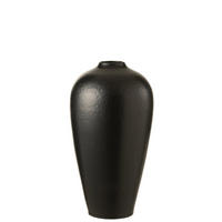 VASE  - Schwarz, Basics, Keramik (26/26/50cm) - Ambia Home