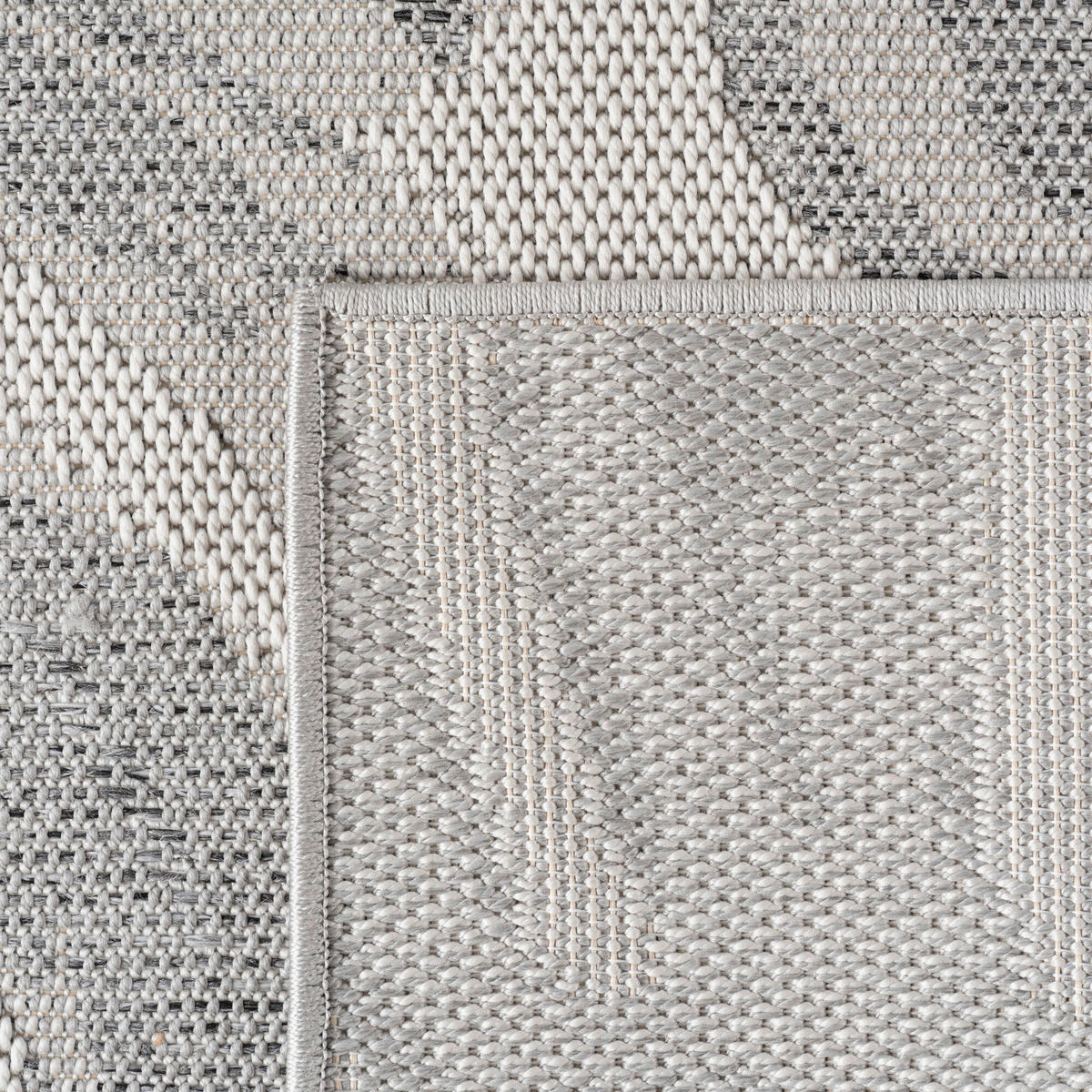 OUTDOORTEPPICH für Terrasse und Balkon 140/200 cm DESERT Grau  - Grau, Design, Textil (140/200cm) - Ayyildiz 