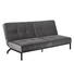 SCHLAFSOFA - Dunkelgrau/Schwarz, Trend, Textil/Metall (198,0/87,0/95,0cm) - Carryhome SCHLAFSOFA - Dunkelgrau/Schwarz, Trend, Textil/Metall (198,0/87,0/95,0cm) - Carryhome